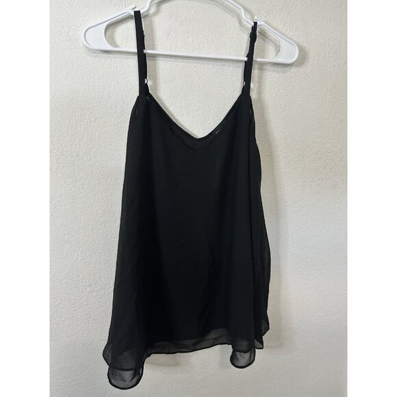 Torrid Black Sleeveless Chiffon Cami Tank Top Shirt Size Large (0) - Picture 1 of 7